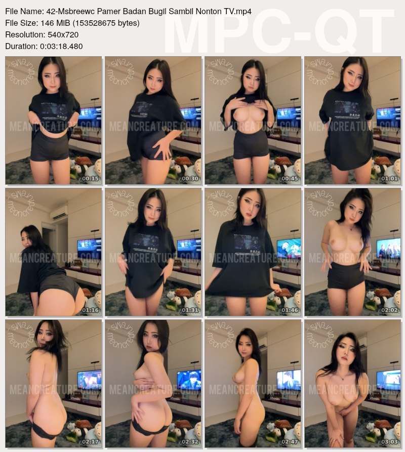 Msbreewc Pamer Badan Bugil Sambil Nonton Tv